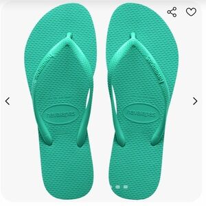 Havaianas Slim Green Flip Flops